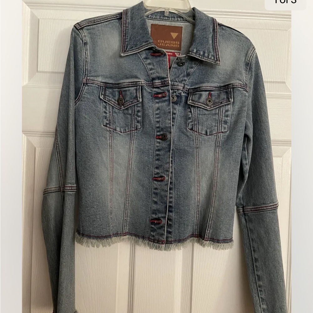 Women’s Guess Denim Jacket New Without Tags Size Large